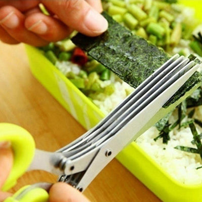 BunchChomp - 5 Blade Kitchen Salad Scissors